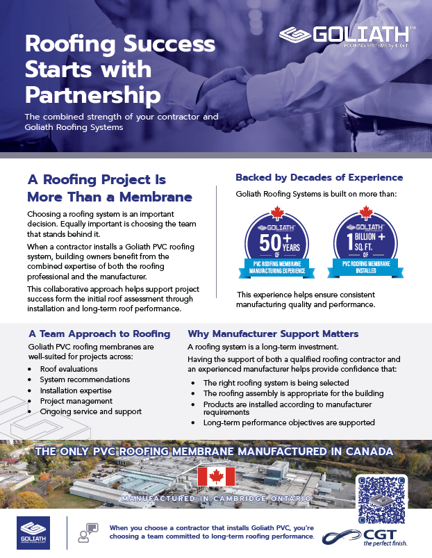 Goliath Partnership Sell sheet for Goliath contractors